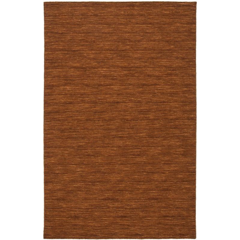 Handmade Brown Wool and Cotton Flat Woven 8' x 10' Area Rug