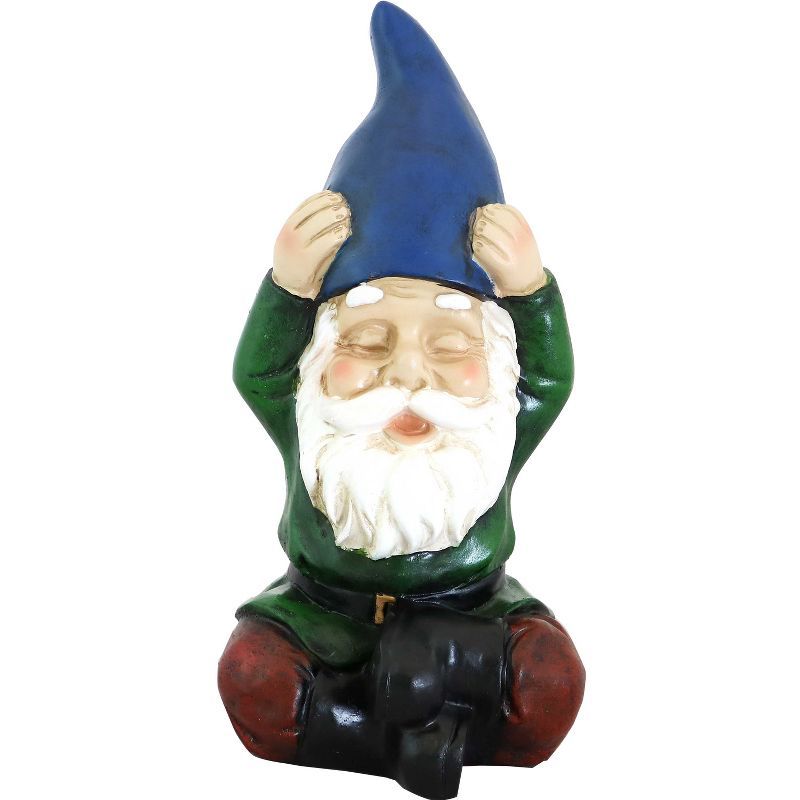 Sage the Yoga Garden Gnome Resin Statue, 11"