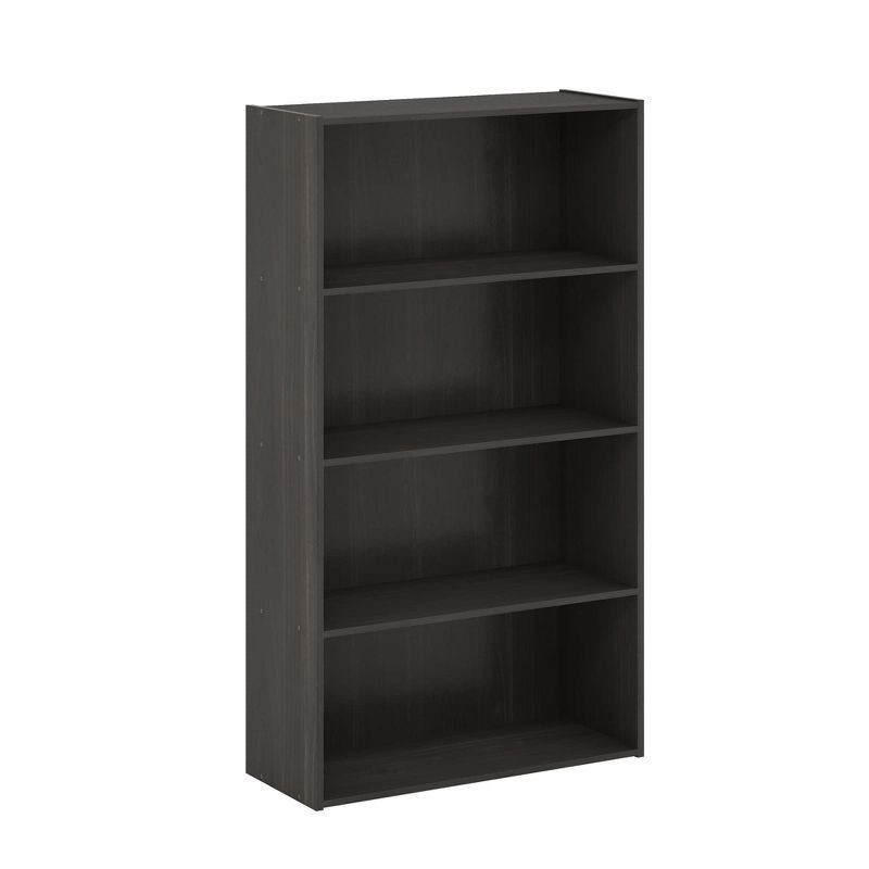 Espresso 4-Tier Engineered Wood Bookcase