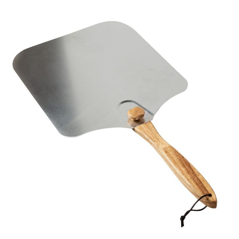 Old Stone Aluminum Pizza Peel with Foldable Wooden Handle