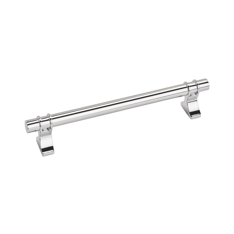 Polished Chrome Modern Industrial Cabinet Drawer Pull