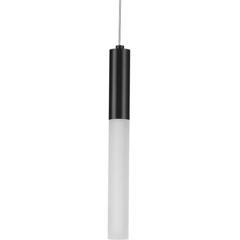 Kylo 13" Matte Black Frosted Glass LED Pendant Light