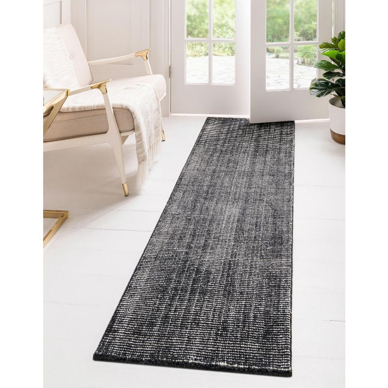 Earl Grey Hand-Knotted Wool Indoor Runner Rug
