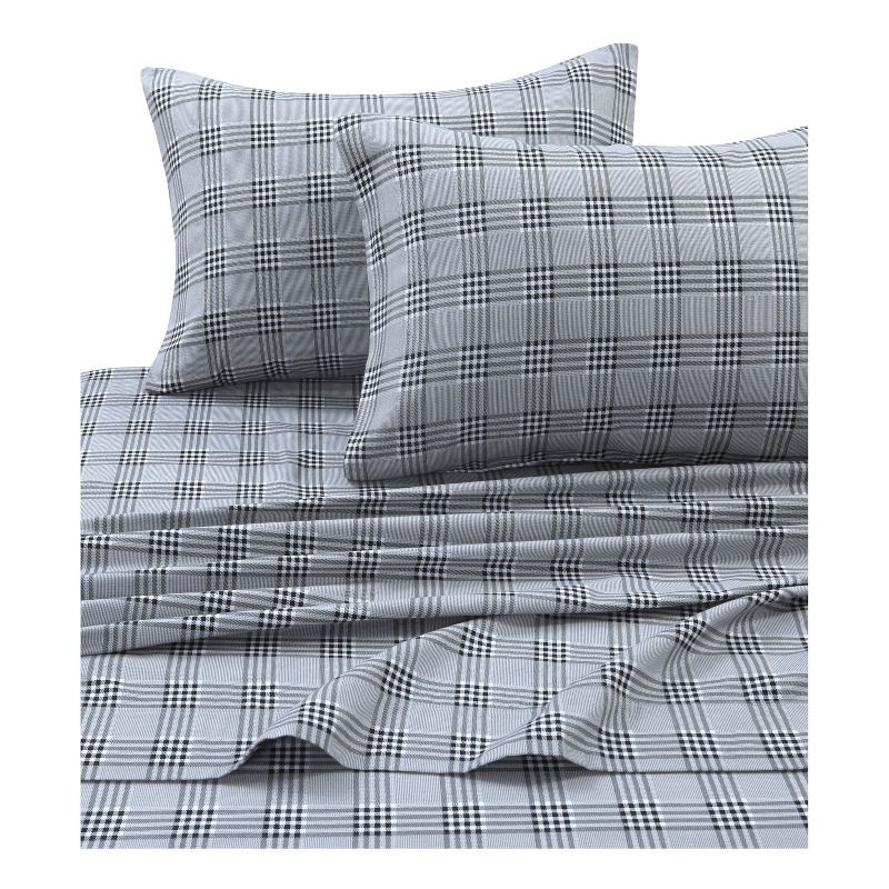 Savannah Plaid Twin Cotton Flannel Deep Pocket Sheet Set