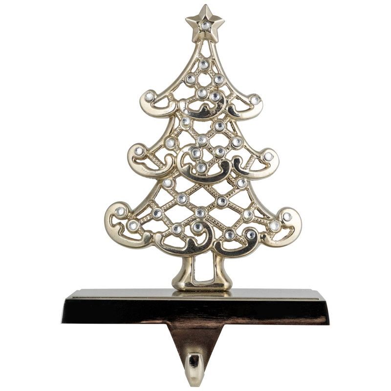 Rose Gold Metal Christmas Tree Stocking Holder