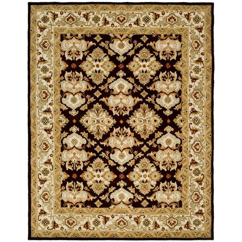 Heritage Espresso and Ivory Hand-Tufted Wool Area Rug