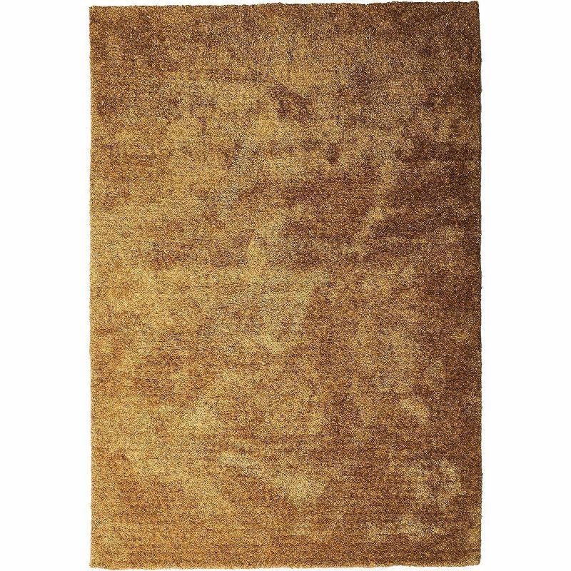 Heavenly Brown Handmade Tufted Rectangular Area Rug, 6'6" x 9'6"