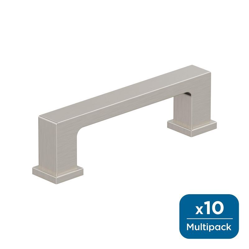 Satin Nickel Brushed Modern Cabinet Pulls with Mounting Hardware