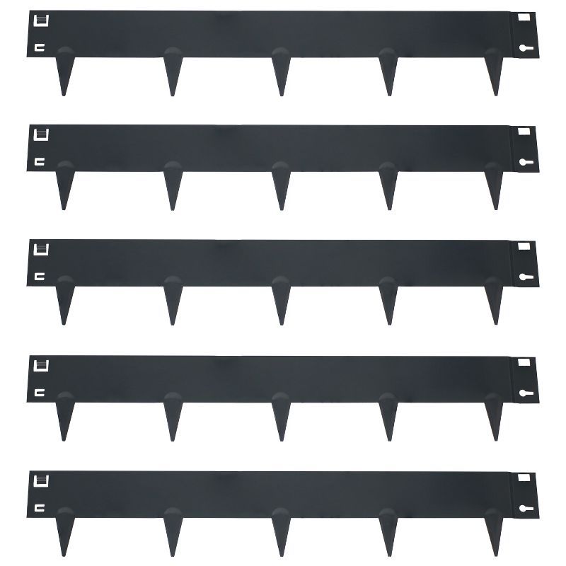 Gray Heavy-Duty Steel Landscape Edging Borders Set