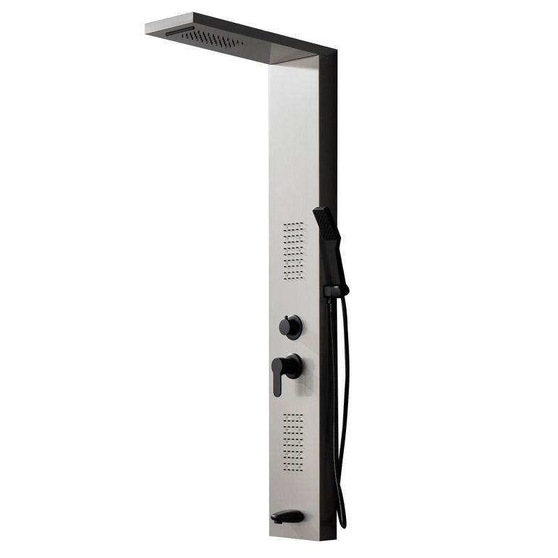 Stainless Steel Black Nickel Shower Panel System with LED Light