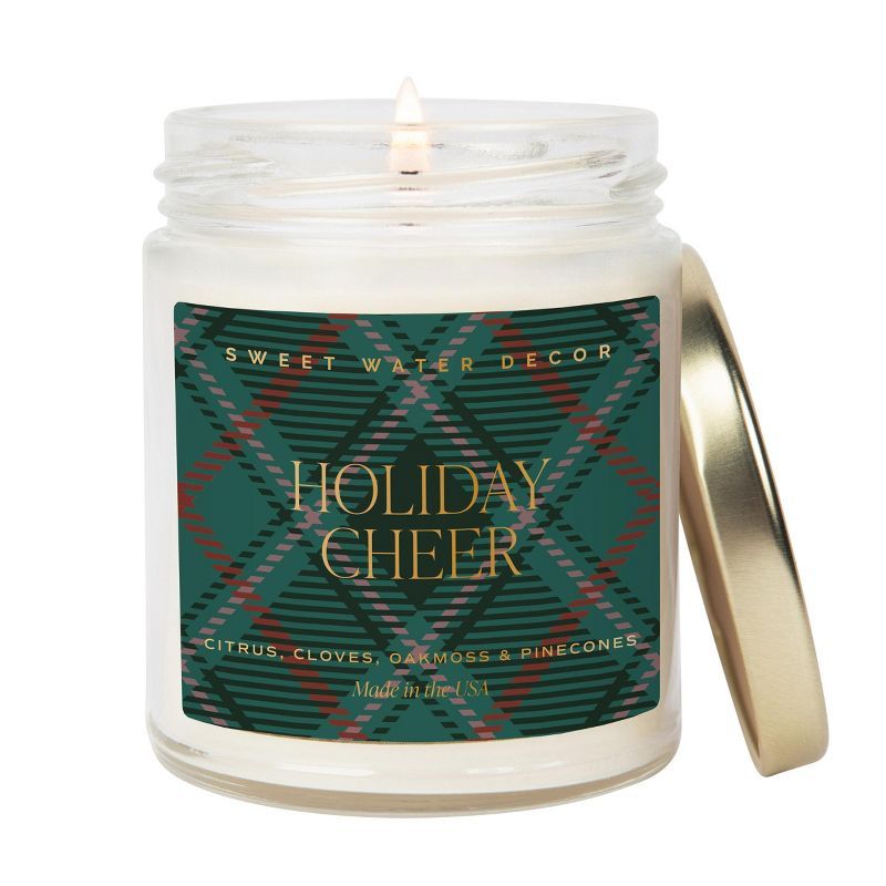 Holiday Cheer Woodsy Scented Soy Jar Candle