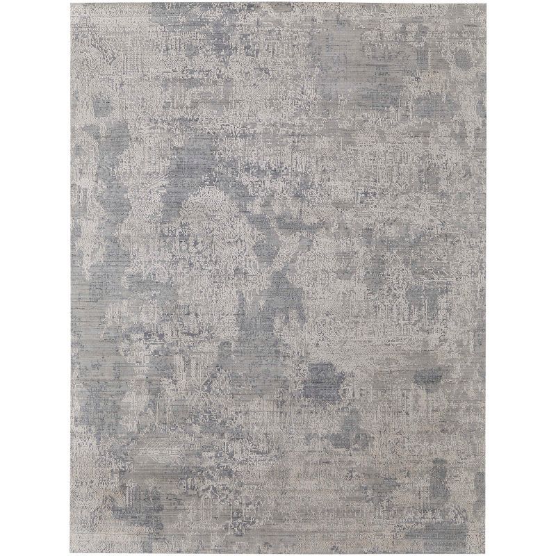 Eastfield Gray Abstract Wool Viscose Area Rug