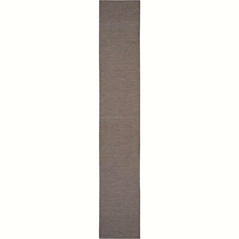 Natural Flat Woven Synthetic Runner Rug 2'2" x 10'