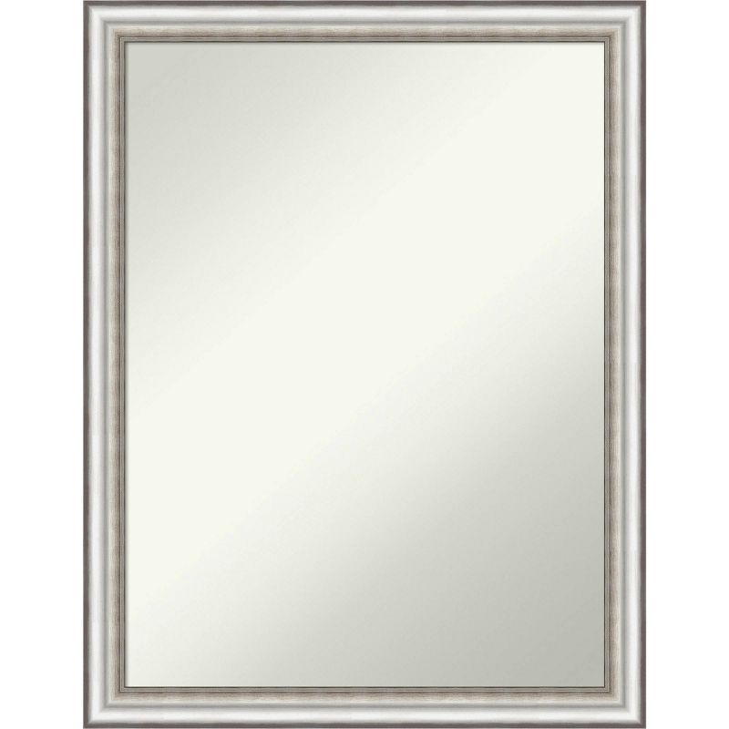 27" x 21" Silver Rectangular Wall Mounted Bathroom Mirror