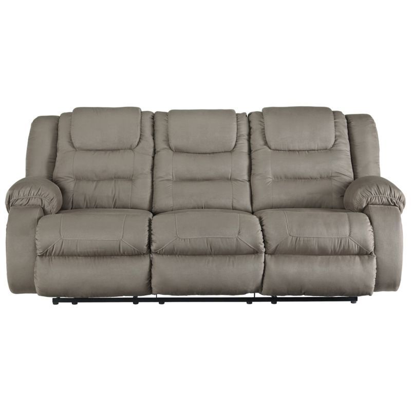 McCade Cobblestone Three Piece Microfiber Reclining Sectional Sofa