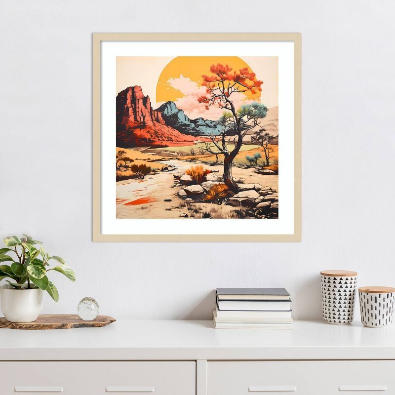 Walker Noble The Desert Path V Framed Graphic Art Print