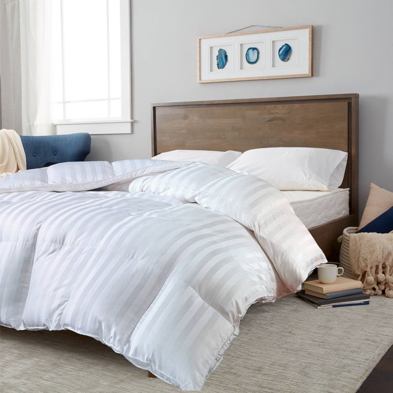 Twin Blue Cotton Down Alternative Comforter