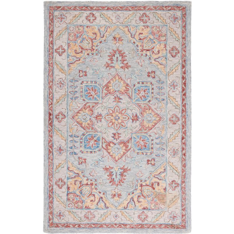 Metro Classic Country Floral Hand-Tufted Wool Area Rug