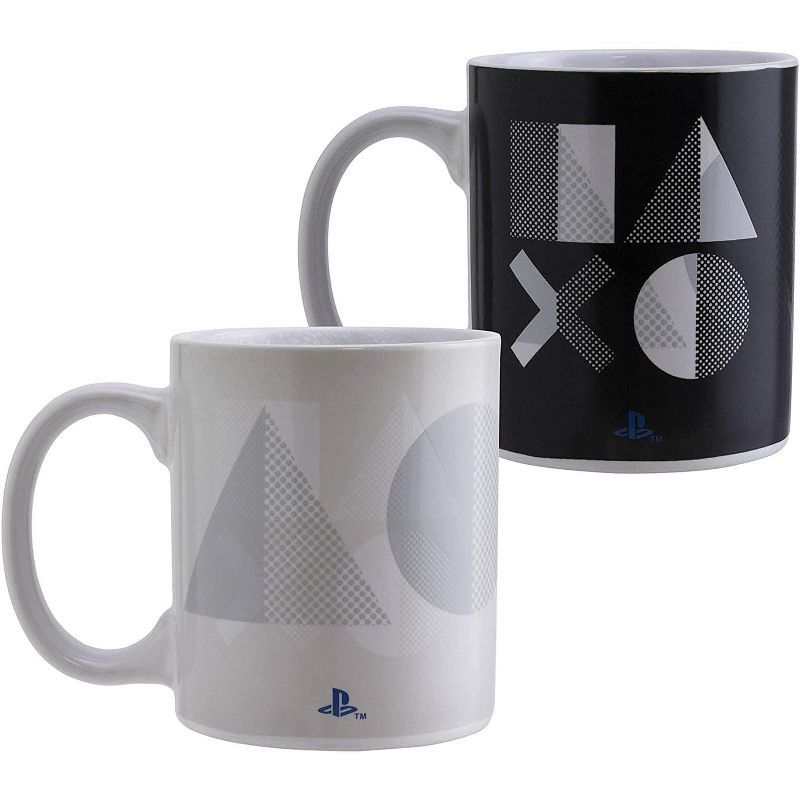 White Ceramic Heat Change PlayStation Mug