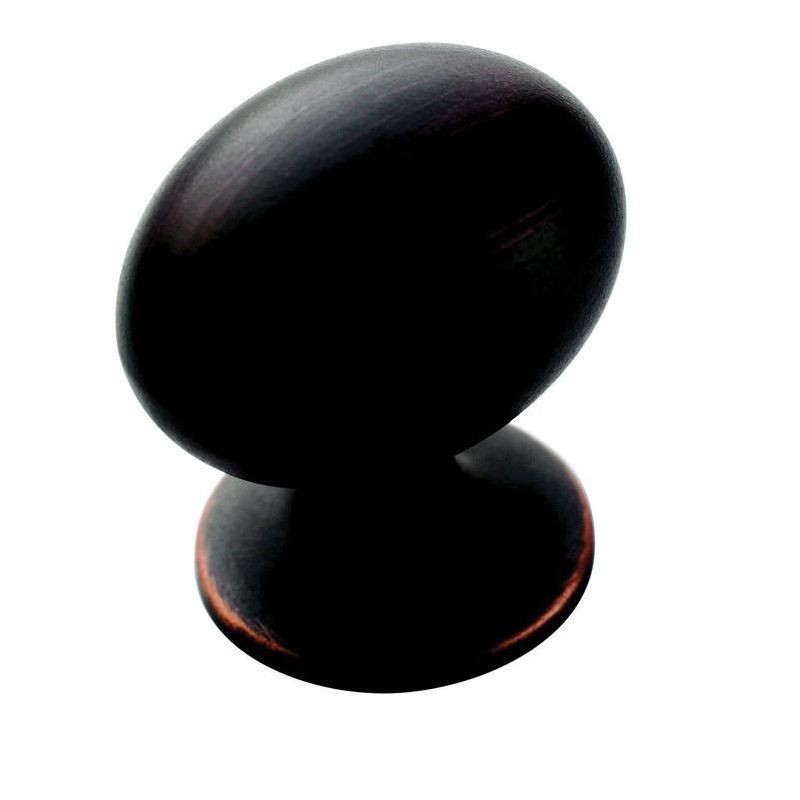 Allison Oval Oil Rubbed Bronze Cabinet Knob with Hardware