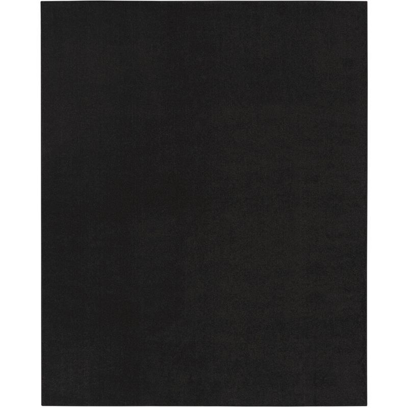 Sleek Serenity Black Synthetic 8' x 10' Indoor/Outdoor Area Rug