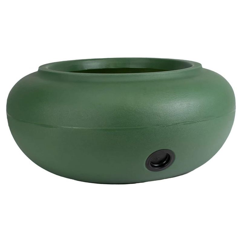 Grassy Green 21 Inch Round Plastic Garden Hose Storage Pot