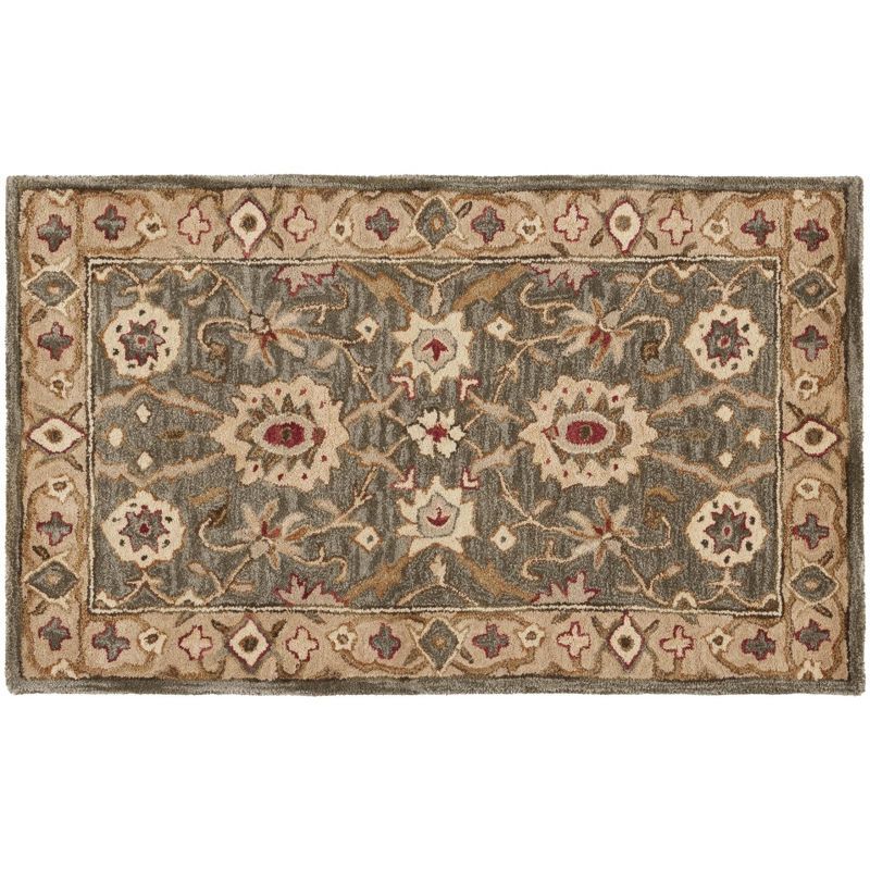 Anatolia Brown and Ivory Hand Tufted Wool Area Rug