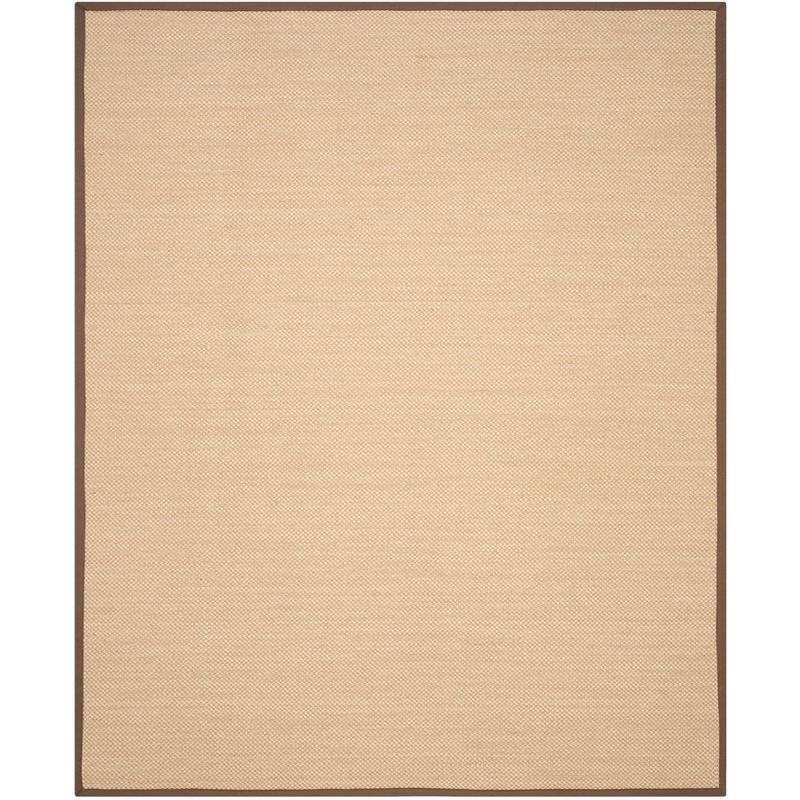 Maize and Brown Flat Woven Reversible Area Rug 8' x 10'