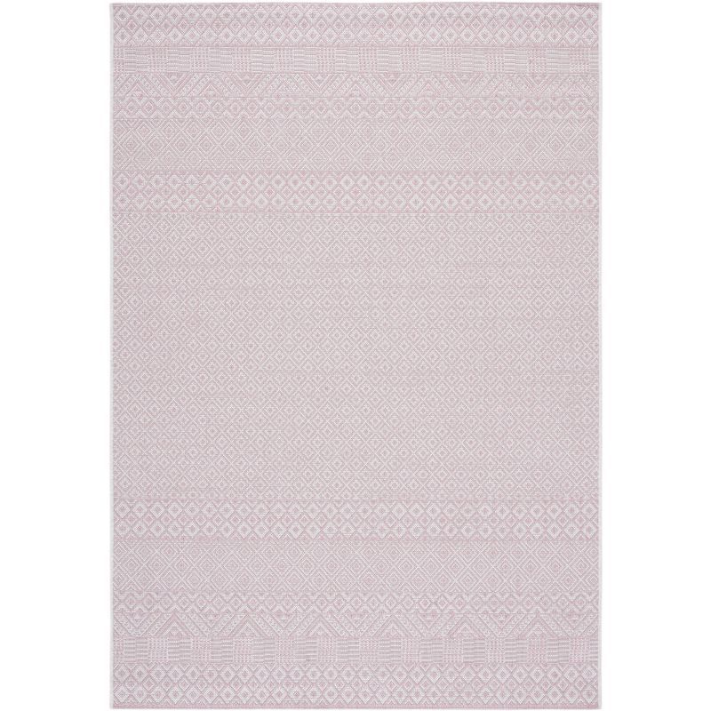 Ivory Rectangular Non-slip Synthetic Easy Care Rug 24" x 4"