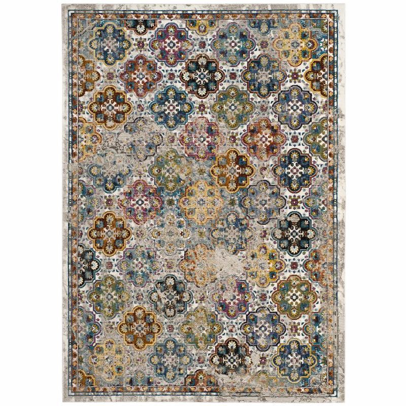 Elysian Blue 5'1" x 7'6" Reversible Synthetic Area Rug