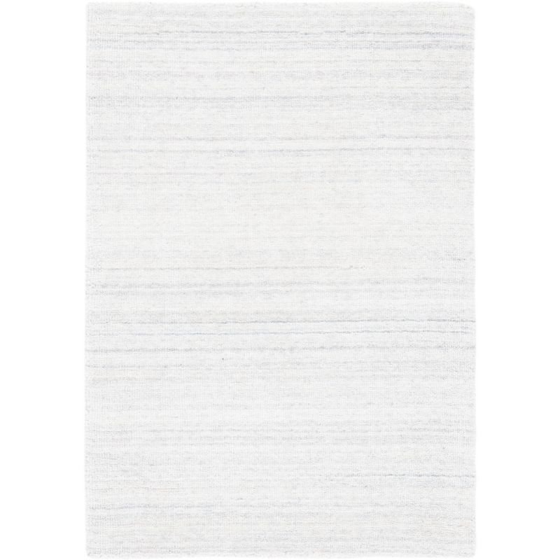 Handmade Gray Viscose and Cotton 12' x 15' Area Rug
