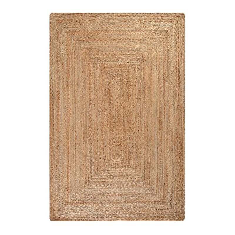 Kerala Natural Jute 8' x 10' Handmade Braided Rug