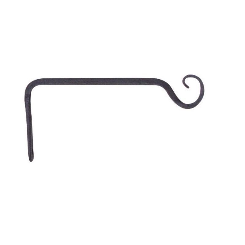 Panacea Black Powder Coated Metal Outdoor Plant Hook