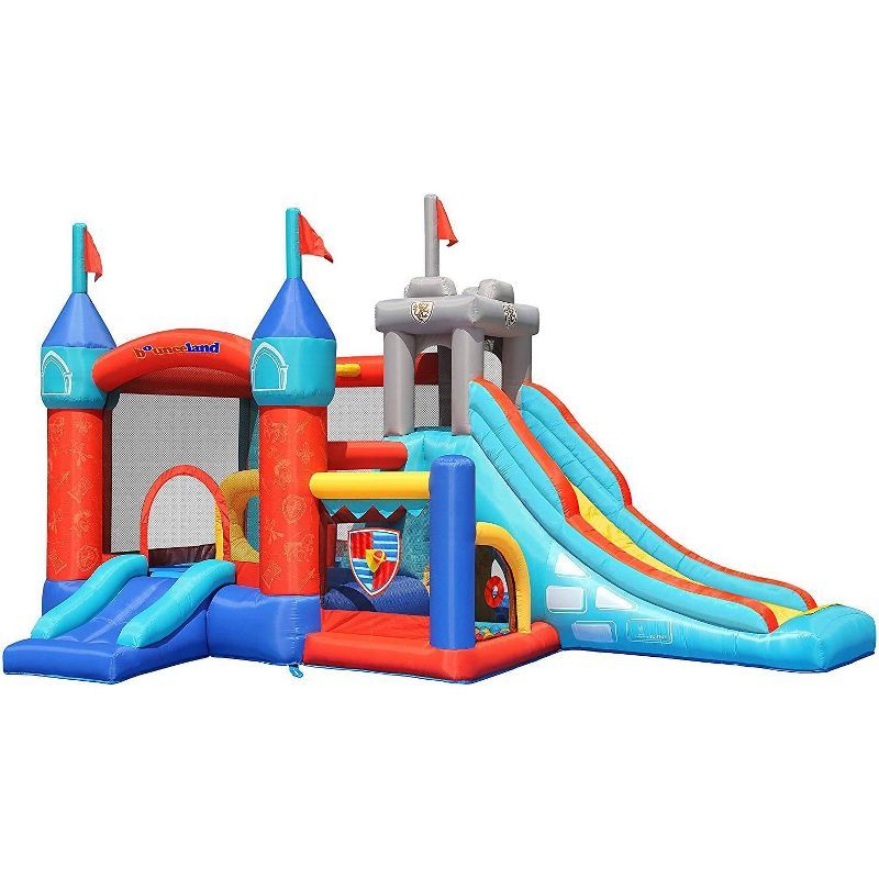 Medieval Castle Bounce House with Slide and Obstacle Course