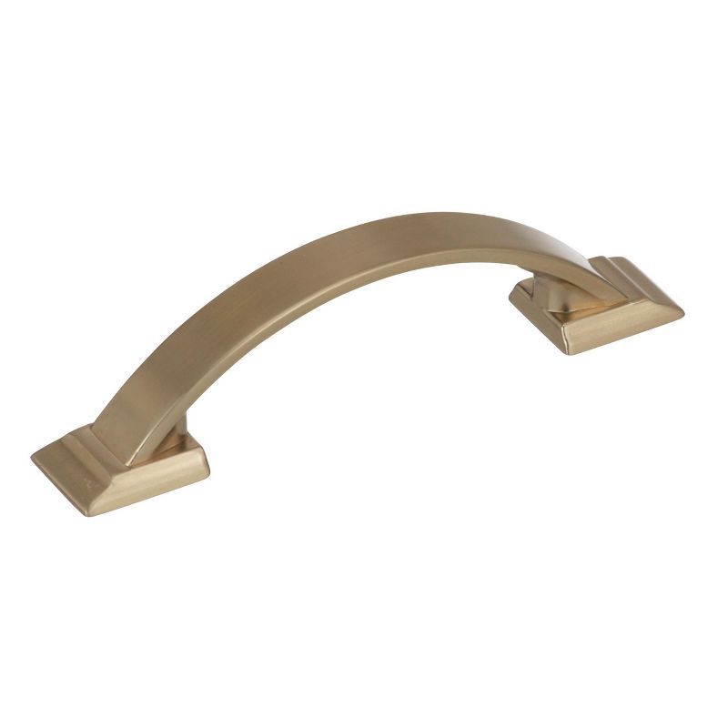 Golden Champagne Arch Cabinet Pull with Mounting Hardware