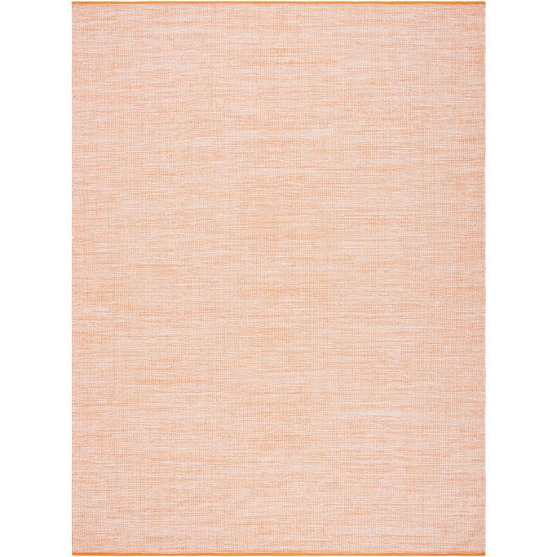 Montauk 6' x 9' Orange Handwoven Cotton Area Rug