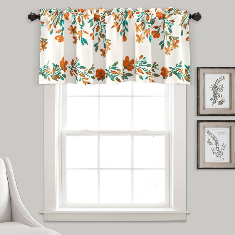 Tanisha Floral Vine Light Filtering Valance, 52" x 18"