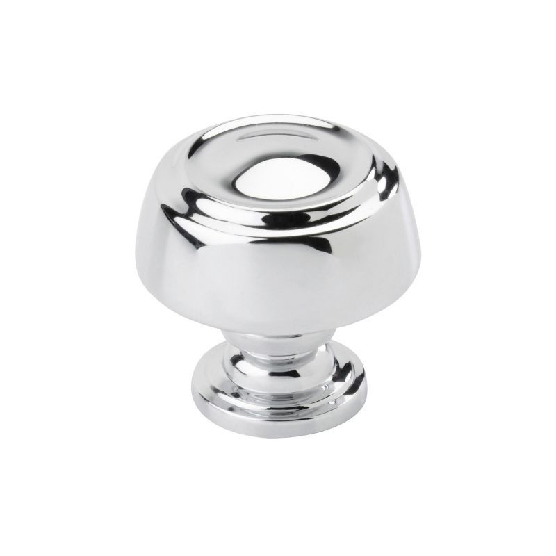 Amerock Kane 1-3/16 inch (30mm) Diameter Polished Chrome Cabinet Knob