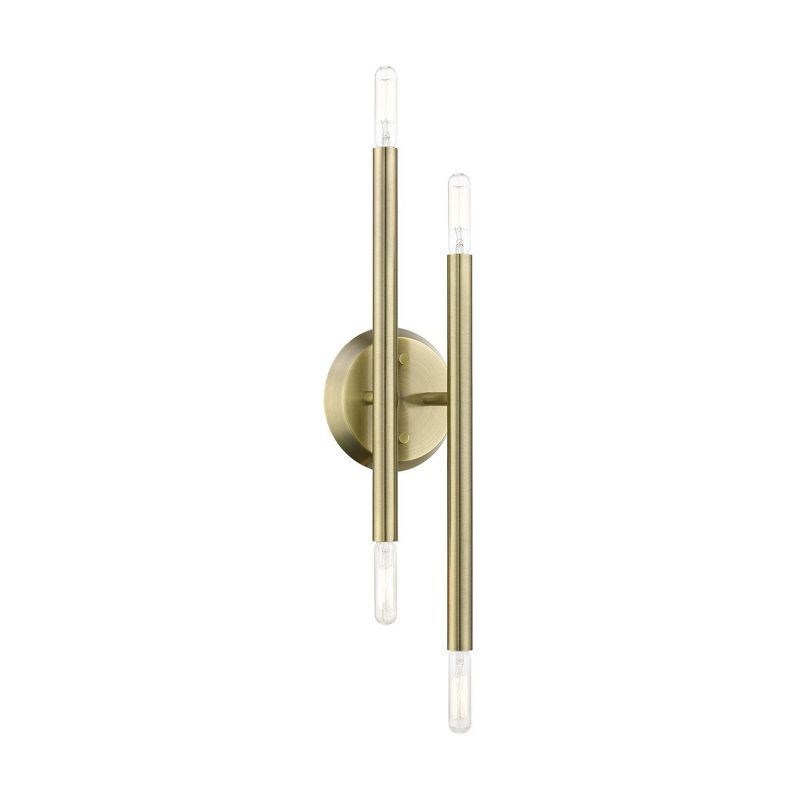 Antique Brass 4-Light ADA Compliant Wall Sconce