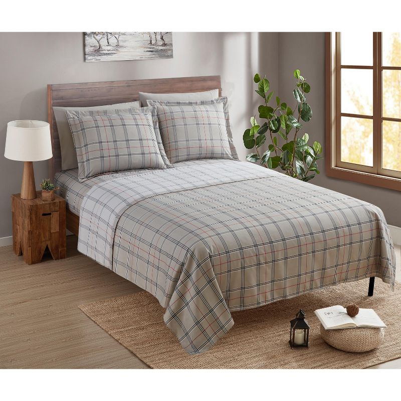 Gray Full/Double Ultra Soft Microfiber Sheet Set