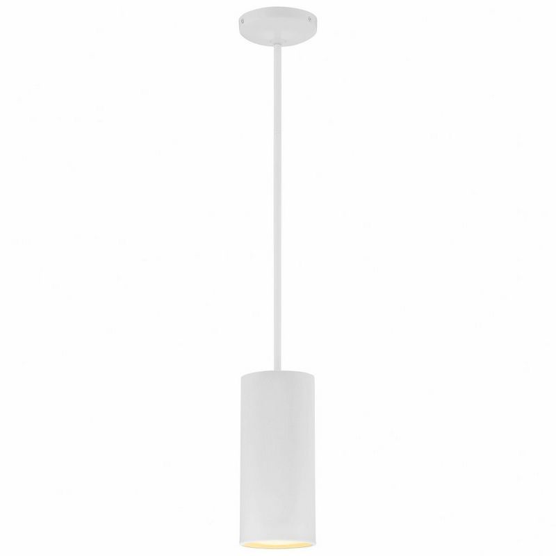 Pilson Matte Black Drum LED Pendant Light 10.5"