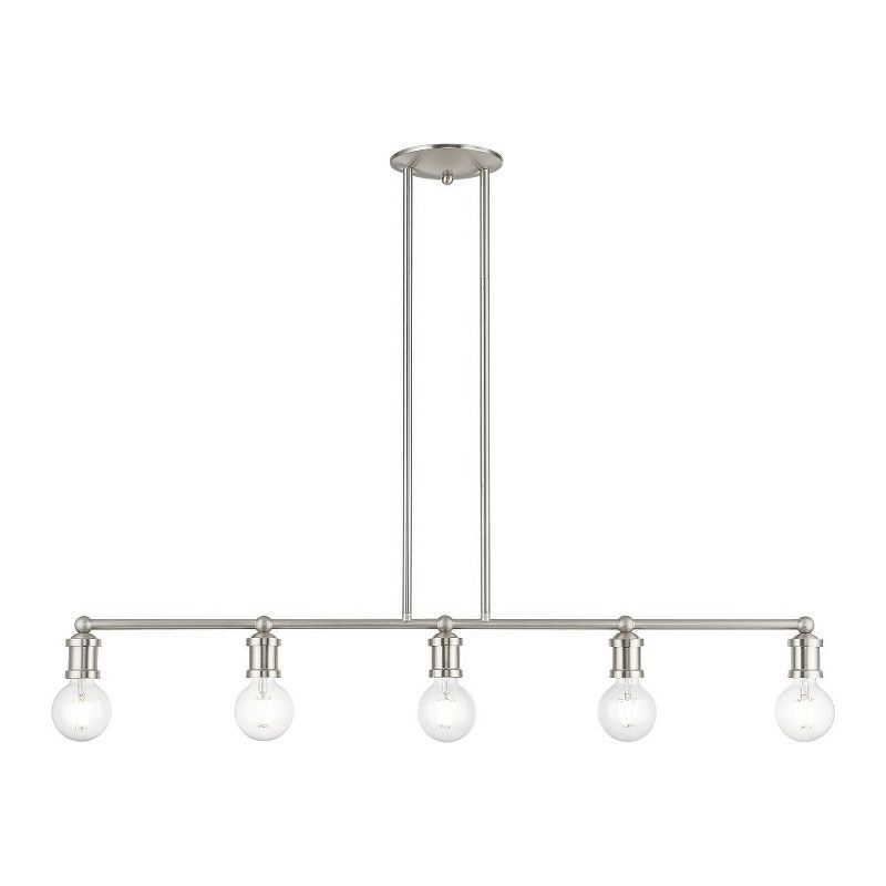 Lansdale 5-Light Brushed Nickel Linear Chandelier