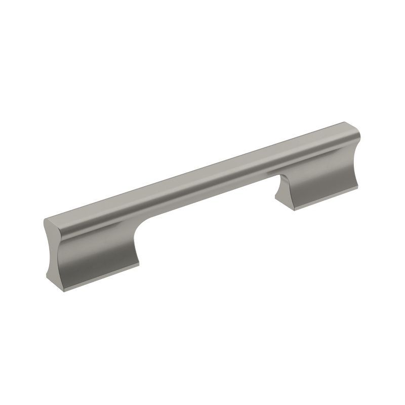 Brushed Nickel Modern Cabinet or Drawer Pull with Mounting Hardware