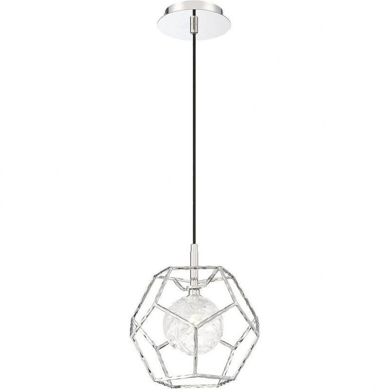 Norway Chrome Mini LED Pendant with Clear Glass Shade