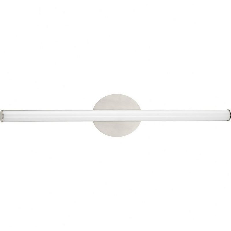 Brushed Nickel Dimmable LED Cylinder Vanity Light