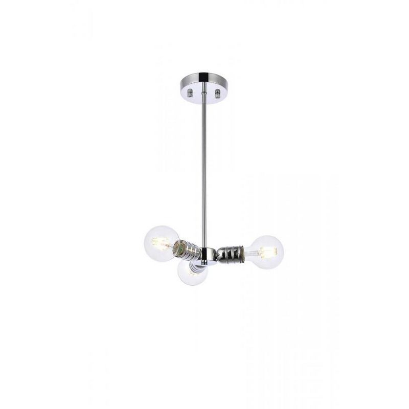 Reyes Mini Chrome LED 3-Light Indoor/Outdoor Pendant