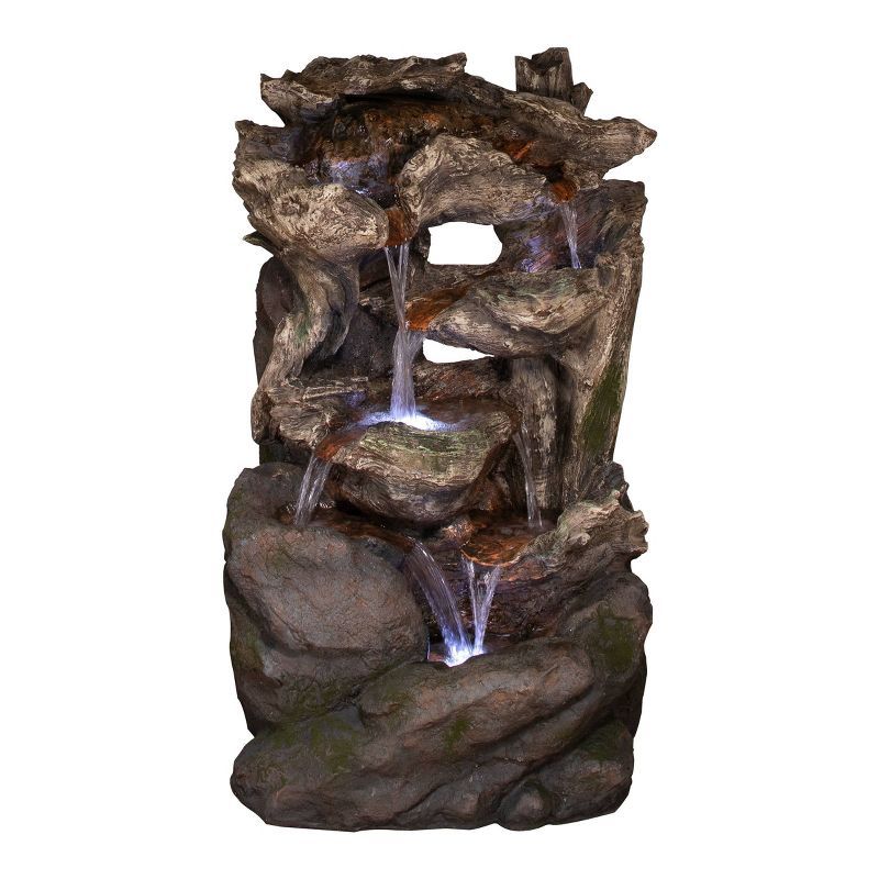 Rainforest Waterfall Fountain with LED Lights