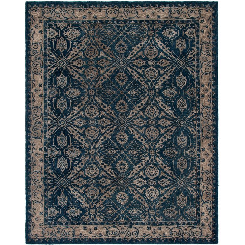 Handmade Tufted Brown Wool 8' x 10' Area Rug