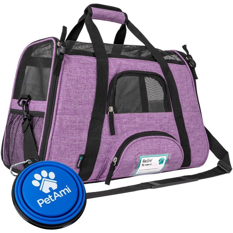 Medium Purple Soft-Sided Airline Approved Pet Carrier