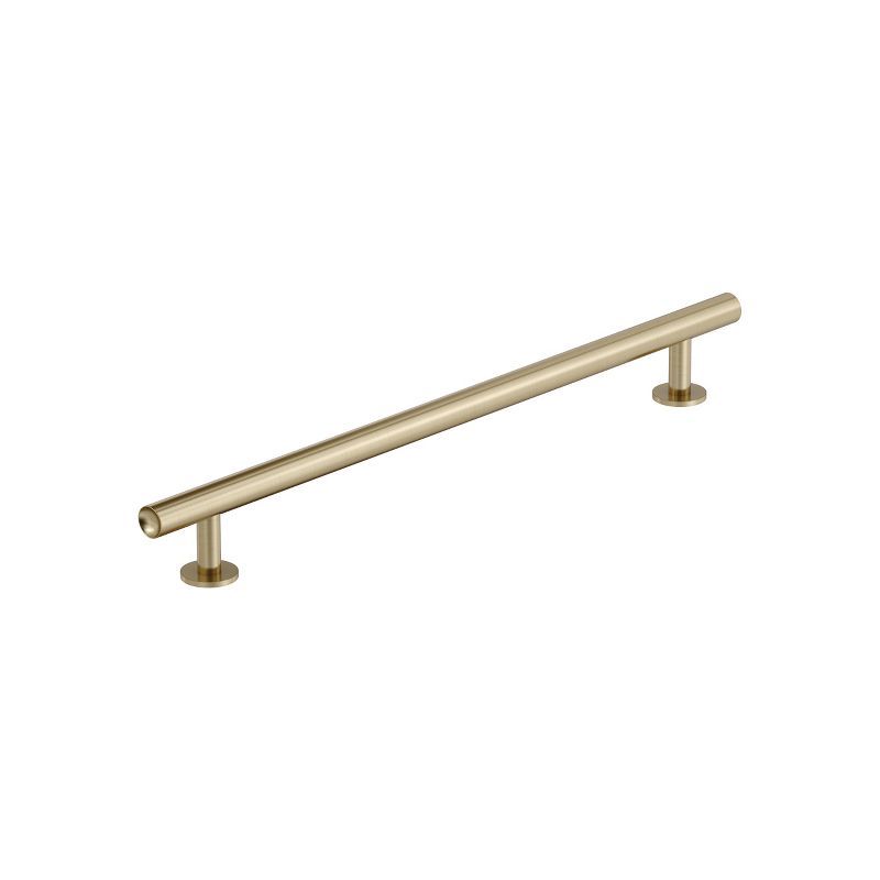 Golden Champagne 8-13/16" Modern Industrial Cabinet Pull Bar